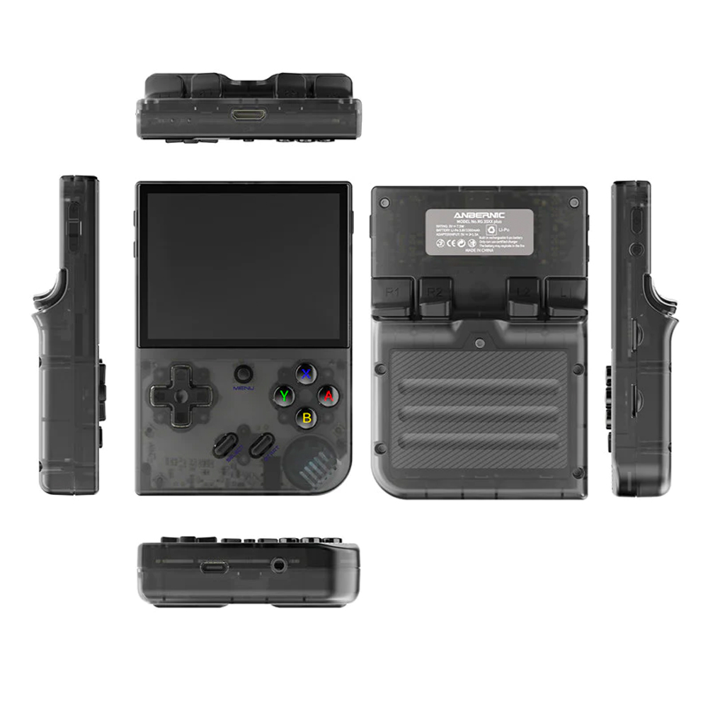 Игровая консоль Anbernic RG35XX Plus (черный прозрачный 64+128Гб)
